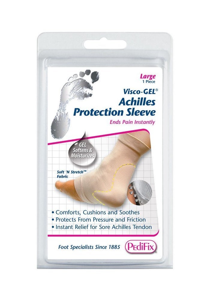 PediFix Visco-gel Achilles Protection Sleeve - Large, White - Image 2